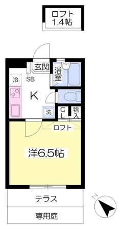 スリジェ唐原の物件間取画像